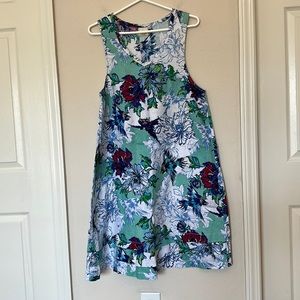 LanTana Linen Tropical Print Dress